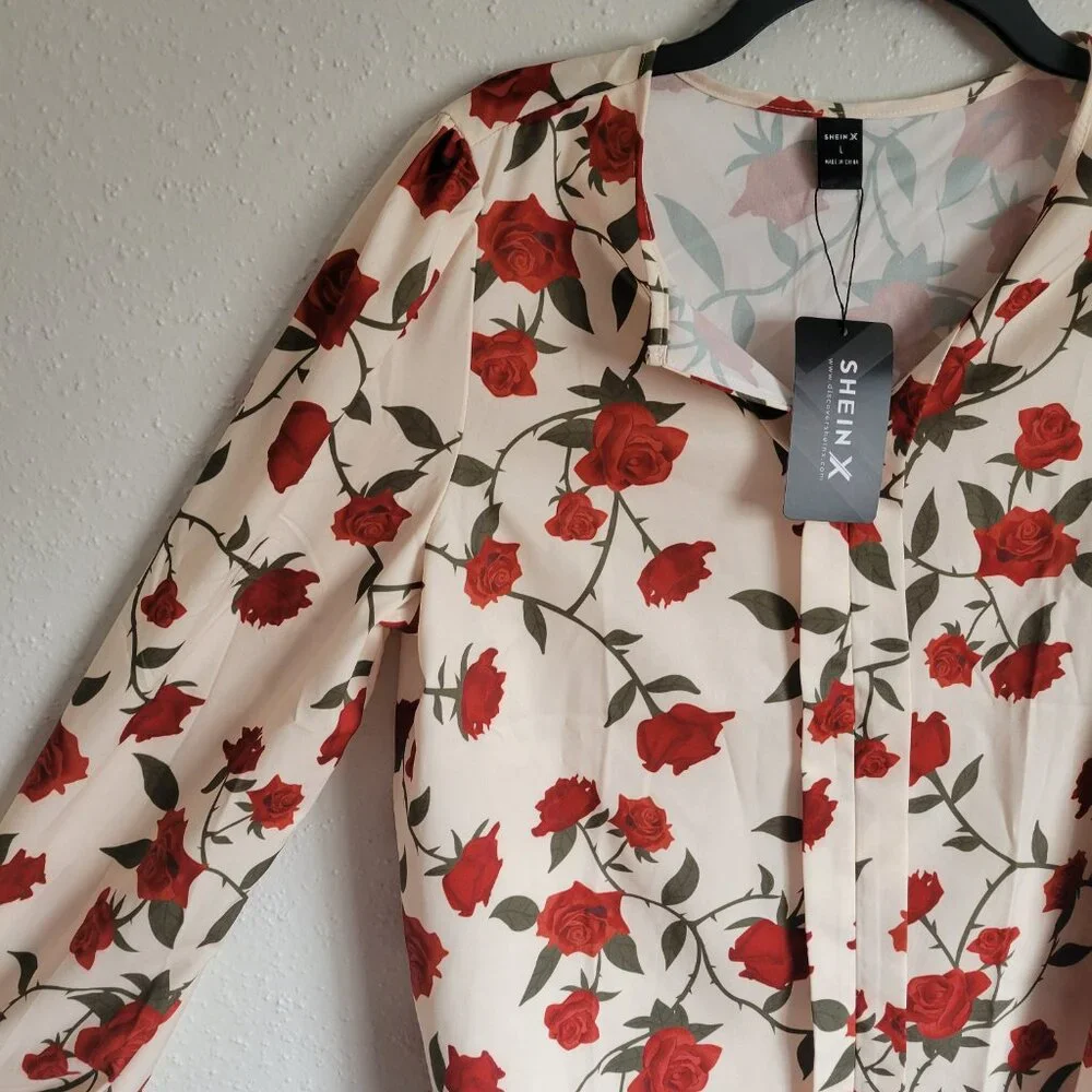 SHEIN Women's Long Sleeve Blouse - Picture 3 of 6